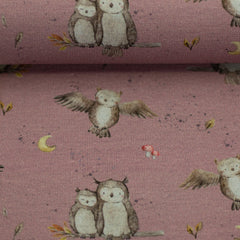 French Terry Forest Friends by Christiane Zielinski - Eule