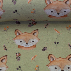 French Terry Forest Friends by Christiane Zielinski - Fuchs