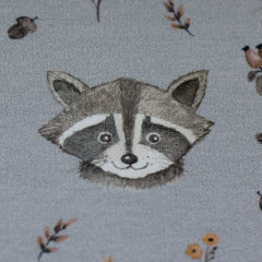 French Terry Forest Friends by Christiane Zielinski - Waschbär