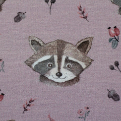 French Terry Forest Friends by Christiane Zielinski - Waschbär