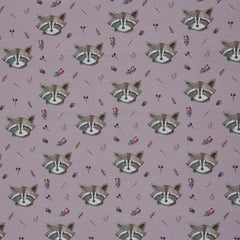 French Terry Forest Friends by Christiane Zielinski - Waschbär