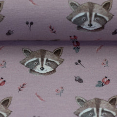 French Terry Forest Friends by Christiane Zielinski - Waschbär