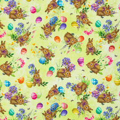 Baumwoll Webware Happy Easter