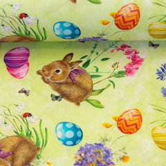 Baumwoll Webware Happy Easter