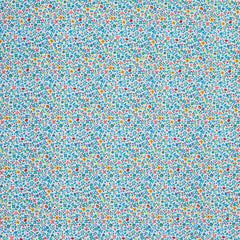 Baumwoll Webware Happy Easter Weiß/Türkis