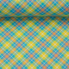 Baumwoll Webware Happy Easter Gelb