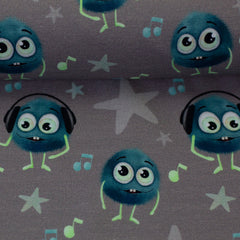 Baumwolljersey Monsta by mrs. Mint Design