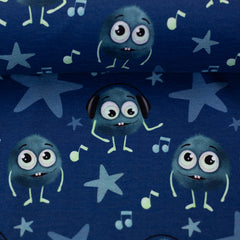 Baumwolljersey Monsta by mrs. Mint Design