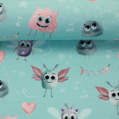 Baumwolljersey Monsta by mrs. Mint Design