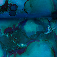 French Terry Volzel Marmor Aquarell