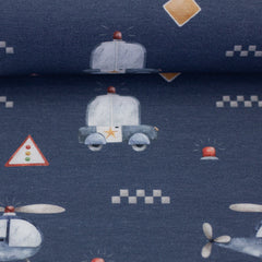 Baumwolljersey Samern Fahrzeuge