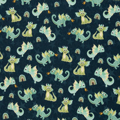 Baumwolljersey Fantastische Zauberwelten by mrs. Mint Design