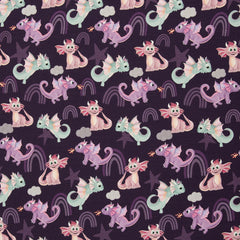 Baumwolljersey Fantastische Zauberwelten by mrs. Mint Design