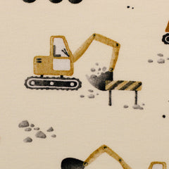 Baumwolljersey Achtung Baustelle by Sabine Marschall