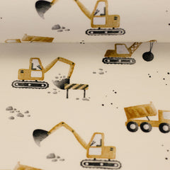 Baumwolljersey Achtung Baustelle by Sabine Marschall