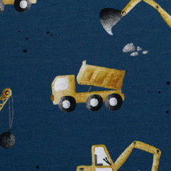 Baumwolljersey Achtung Baustelle by Sabine Marschall