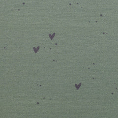 Baumwolljersey I love Ponys by Sabine Marschall salbei