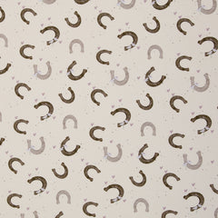 Baumwolljersey I love Ponys by Sabine Marschall natur