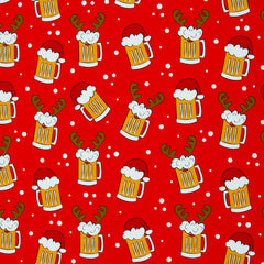 Sweatshirtstoff Holly Weihnachtsbier