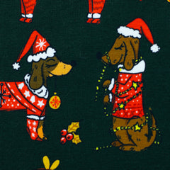 Sweatshirtstoff Holly Weihnachtsdackel