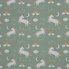 Baumwoll Webware Timu Einhörner