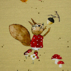 Bauwolljersey Hello Autumn by Sabine Marschall