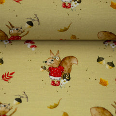 Bauwolljersey Hello Autumn by Sabine Marschall