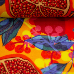 Double Slub Musselin Pomegrenate by Bienvenido Colorido