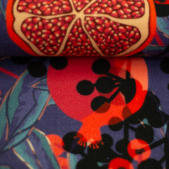 Double Slub Musselin Pomegrenate by Bienvenido Colorido