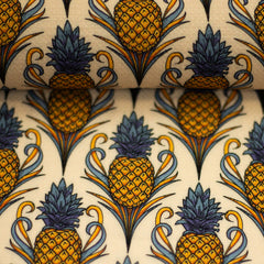 Viskose Webware Pineapple Bloom by Bienvenido Colorido