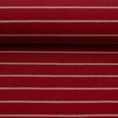 Baumwolljersey Isa Streifen - 338 burgundy