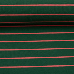 Baumwolljersey Isa Streifen - 563 grün
