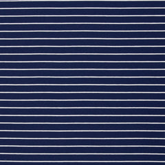 Baumwolljersey Isa Streifen - 596 marine