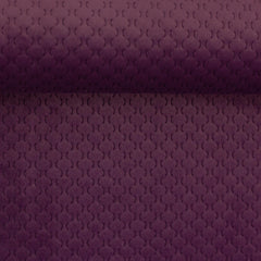 Deko Samt Stoff Caracas - 938 aubergine