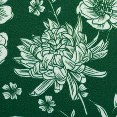 Viskose Webware Crysanthemen by Christiane Zielinski - 563 grün