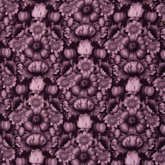 Viskosewebware Victorian Damask Tint by Bienvenido Colorido - 938 bordeaux