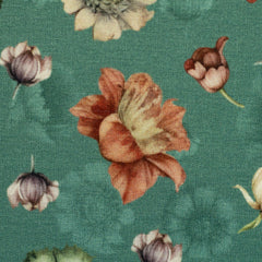 Modal French Terry Victorian Flowers by Bienvenido Colorido - 266 salbei