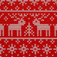 Sweatshirt Stoff Holly Kreuzstich Rentiere