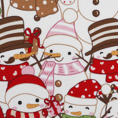 Sweatshirt Stoff Holly Schneemänner