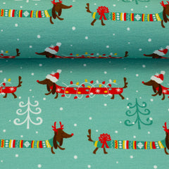 Sweatshirt Stoff Holly Dackel