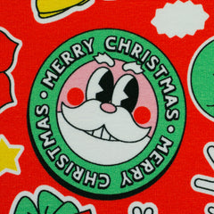 Sweatshirt Stoff Holly Happy X-Mas Holidays