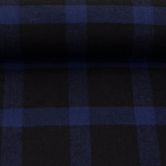 Baumwollflanell Maverick 157/598 dunkelblau