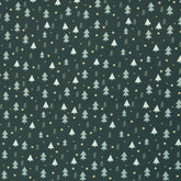 Baumwollwebware Björn Tannenbäume - 749 dunkelpetrol