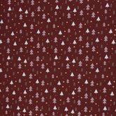 Baumwollwebware Björn Tannenbäume - 937 bordeaux