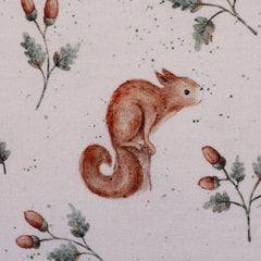 Baumwolljersey Life in the Forest by Christiane Zielinski - Eichhörnchen - 010 natur