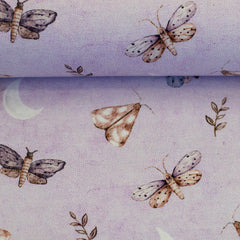 Baumwolljersey Life in the Forest by Christiane Zielinski - Schmetterlinge - 642 flieder