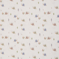 Baumwolljersey Life in the Forest by Christiane Zielinski - Schnecken - 010 natur