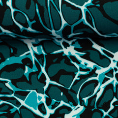 Viskose Webware Pop Art Waves by Thorsten Berger