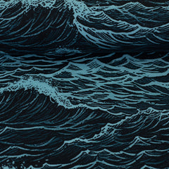 Baumwolljersey Ozean Waves by Thorsten Berger