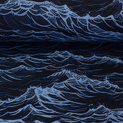 Baumwolljersey Ozean Waves by Thorsten Berger
